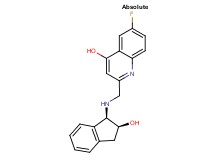 6-fluoro-2-({[(1R,2S)-2-hydroxy-2,3-dihydro-1H-inden-1-yl]amino}methyl)quinolin-4-ol