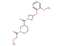 1-(methoxyacetyl)-3-{[3-(2-methoxyphenoxy)-1-azetidinyl]carbonyl}piperidine