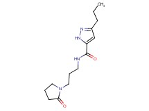 N-[3-(2-oxopyrrolidin-1-yl)propyl]-3-propyl-1H-pyrazole-5-carboxamide