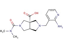 (3aS*,6aS*)-2-[(2-amino-3-pyridinyl)methyl]-5-[(dimethylamino)carbonyl]hexahydropyrrolo[3,4-c]pyrrole-3a(1H)-carboxylic acid