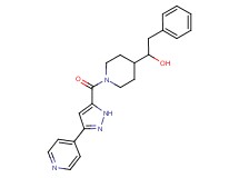 2-phenyl-1-(1-{[3-(4-pyridinyl)-1H-pyrazol-5-yl]carbonyl}-4-piperidinyl)ethanol