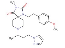 1-[2-(4-methoxyphenyl)ethyl]-3-methyl-8-[1-methyl-3-(1H-pyrazol-1-yl)propyl]-1,3,8-triazaspiro[4.5]decane-2,4-dione
