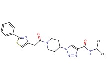 N-isopropyl-1-{1-[(2-phenyl-1,3-thiazol-4-yl)acetyl]-4-piperidinyl}-1H-1,2,3-triazole-4-carboxamide
