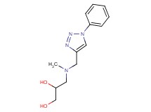 3-{methyl[(1-phenyl-1H-1,2,3-triazol-4-yl)methyl]amino}propane-1,2-diol