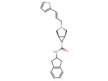 (1R*,5S*,6r)-N-(2,3-dihydro-1H-inden-2-yl)-3-[(2E)-3-(2-furyl)prop-2-en-1-yl]-3-azabicyclo[3.1.0]hexane-6-carboxamide