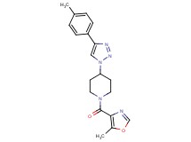 1-[(5-methyl-1,3-oxazol-4-yl)carbonyl]-4-[4-(4-methylphenyl)-1H-1,2,3-triazol-1-yl]piperidine