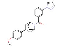 (3-endo)-3-(4-methoxyphenyl)-8-[3-(1H-pyrazol-1-yl)benzoyl]-8-azabicyclo[3.2.1]octane