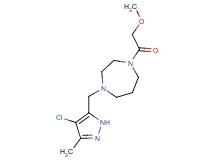 1-[(4-chloro-3-methyl-1H-pyrazol-5-yl)methyl]-4-(methoxyacetyl)-1,4-diazepane