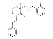 3-{[(2-fluorobenzyl)amino]methyl}-3-hydroxy-1-(2-phenylethyl)piperidin-2-one