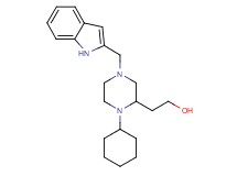 2-[1-cyclohexyl-4-(1H-indol-2-ylmethyl)-2-piperazinyl]ethanol
