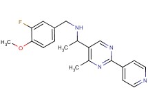 (3-fluoro-4-methoxybenzyl){1-[4-methyl-2-(4-pyridinyl)-5-pyrimidinyl]ethyl}amine