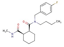 (1S*,2R*)-N-butyl-N-(4-fluorobenzyl)-N'-methylcyclohexane-1,2-dicarboxamide