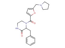 3-benzyl-4-[5-(pyrrolidin-1-ylmethyl)-2-furoyl]piperazin-2-one