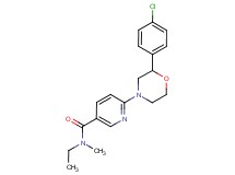 6-[2-(4-chlorophenyl)morpholin-4-yl]-N-ethyl-N-methylnicotinamide