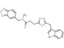 N-(2,1,3-benzothiadiazol-5-ylmethyl)-3-[5-(1H-indol-3-ylmethyl)-1,3,4-oxadiazol-2-yl]-N-methylpropanamide