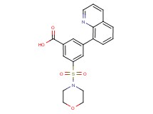 3-(morpholin-4-ylsulfonyl)-5-quinolin-8-ylbenzoic acid