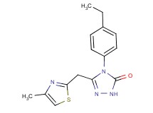 4-(4-ethylphenyl)-5-[(4-methyl-1,3-thiazol-2-yl)methyl]-2,4-dihydro-3H-1,2,4-triazol-3-one