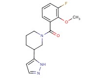 1-(3-fluoro-2-methoxybenzoyl)-3-(1H-pyrazol-5-yl)piperidine