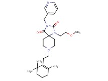 1-(2-methoxyethyl)-3-(3-pyridinylmethyl)-8-[2-(2,6,6-trimethyl-1-cyclohexen-1-yl)ethyl]-1,3,8-triazaspiro[4.5]decane-2,4-dione