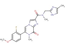 6-(2-fluoro-4-methoxyphenyl)-N,7-dimethyl-N-[(4-methyl-1H-imidazol-2-yl)methyl]-8-oxo-7,8-dihydroimidazo[1,2-a]pyrazine-2-carboxamide