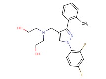 2,2'-({[1-(2,4-difluorophenyl)-3-(2-methylphenyl)-1H-pyrazol-4-yl]methyl}imino)diethanol
