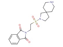 2-[2-(2,8-diazaspiro[4.5]dec-2-ylsulfonyl)ethyl]-1H-isoindole-1,3(2H)-dione hydrochloride