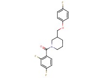 1-(2,4-difluorobenzoyl)-3-[(4-fluorophenoxy)methyl]piperidine