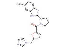 2-{1-[5-(1H-imidazol-1-ylmethyl)-2-furoyl]-2-pyrrolidinyl}-6-methyl-1H-benzimidazole