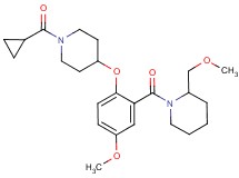 1-(2-{[1-(cyclopropylcarbonyl)-4-piperidinyl]oxy}-5-methoxybenzoyl)-2-(methoxymethyl)piperidine