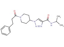 N-isopropyl-1-[1-(3-phenylpropanoyl)-4-piperidinyl]-1H-1,2,3-triazole-4-carboxamide