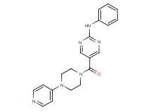 N-phenyl-5-{[4-(4-pyridinyl)-1-piperazinyl]carbonyl}-2-pyrimidinamine