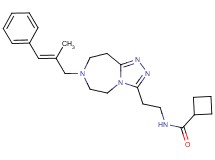 N-(2-{7-[(2E)-2-methyl-3-phenyl-2-propen-1-yl]-6,7,8,9-tetrahydro-5H-[1,2,4]triazolo[4,3-d][1,4]diazepin-3-yl}ethyl)cyclobutanecarboxamide