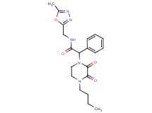 2-(4-butyl-2,3-dioxopiperazin-1-yl)-N-[(5-methyl-1,3,4-oxadiazol-2-yl)methyl]-2-phenylacetamide