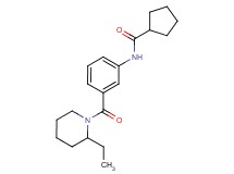 N-{3-[(2-ethylpiperidin-1-yl)carbonyl]phenyl}cyclopentanecarboxamide