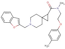 6-(1-benzofuran-2-ylmethyl)-N-methyl-N-[2-(4-methylphenoxy)ethyl]-6-azaspiro[2.5]octane-1-carboxamide