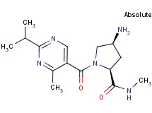 (4S)-4-amino-1-[(2-isopropyl-4-methylpyrimidin-5-yl)carbonyl]-N-methyl-L-prolinamide