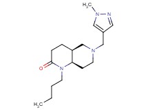 (4aS*,8aR*)-1-butyl-6-[(1-methyl-1H-pyrazol-4-yl)methyl]octahydro-1,6-naphthyridin-2(1H)-one