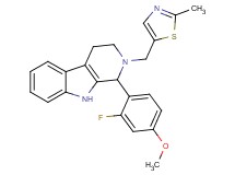 1-(2-fluoro-4-methoxyphenyl)-2-[(2-methyl-1,3-thiazol-5-yl)methyl]-2,3,4,9-tetrahydro-1H-beta-carboline