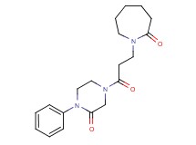 1-[3-oxo-3-(3-oxo-4-phenyl-1-piperazinyl)propyl]-2-azepanone