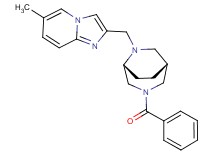 2-{[(1R*,5R*)-3-benzoyl-3,6-diazabicyclo[3.2.2]non-6-yl]methyl}-6-methylimidazo[1,2-a]pyridine