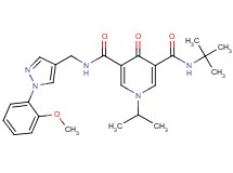 N-(tert-butyl)-1-isopropyl-N'-{[1-(2-methoxyphenyl)-1H-pyrazol-4-yl]methyl}-4-oxo-1,4-dihydro-3,5-pyridinedicarboxamide