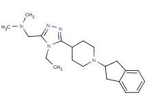 ({5-[1-(2,3-dihydro-1H-inden-2-yl)piperidin-4-yl]-4-ethyl-4H-1,2,4-triazol-3-yl}methyl)dimethylamine