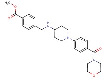 methyl 4-[({1-[4-(4-morpholinylcarbonyl)phenyl]-4-piperidinyl}amino)methyl]benzoate