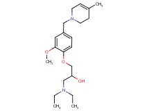 1-(diethylamino)-3-{2-methoxy-4-[(4-methyl-3,6-dihydropyridin-1(2H)-yl)methyl]phenoxy}propan-2-ol