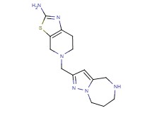 5-(5,6,7,8-tetrahydro-4H-pyrazolo[1,5-a][1,4]diazepin-2-ylmethyl)-4,5,6,7-tetrahydro[1,3]thiazolo[5,4-c]pyridin-2-amine dihydrochloride