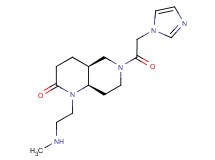 (4aS*,8aR*)-6-(1H-imidazol-1-ylacetyl)-1-[2-(methylamino)ethyl]octahydro-1,6-naphthyridin-2(1H)-one