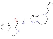 2-(methylamino)-2-phenyl-N-[(5-propyl-5,6,7,8-tetrahydro-4H-pyrazolo[1,5-a][1,4]diazepin-2-yl)methyl]acetamide