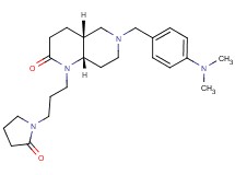 (4aR*,8aS*)-6-[4-(dimethylamino)benzyl]-1-[3-(2-oxo-1-pyrrolidinyl)propyl]octahydro-1,6-naphthyridin-2(1H)-one