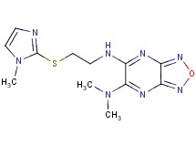 N,N-dimethyl-N'-{2-[(1-methyl-1H-imidazol-2-yl)thio]ethyl}[1,2,5]oxadiazolo[3,4-b]pyrazine-5,6-diamine