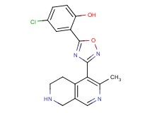 4-chloro-2-[3-(3-methyl-5,6,7,8-tetrahydro-2,7-naphthyridin-4-yl)-1,2,4-oxadiazol-5-yl]phenol hydrochloride